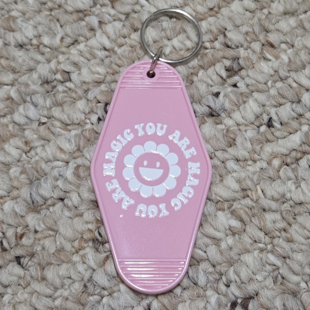 Pink You Are Magic Keychain